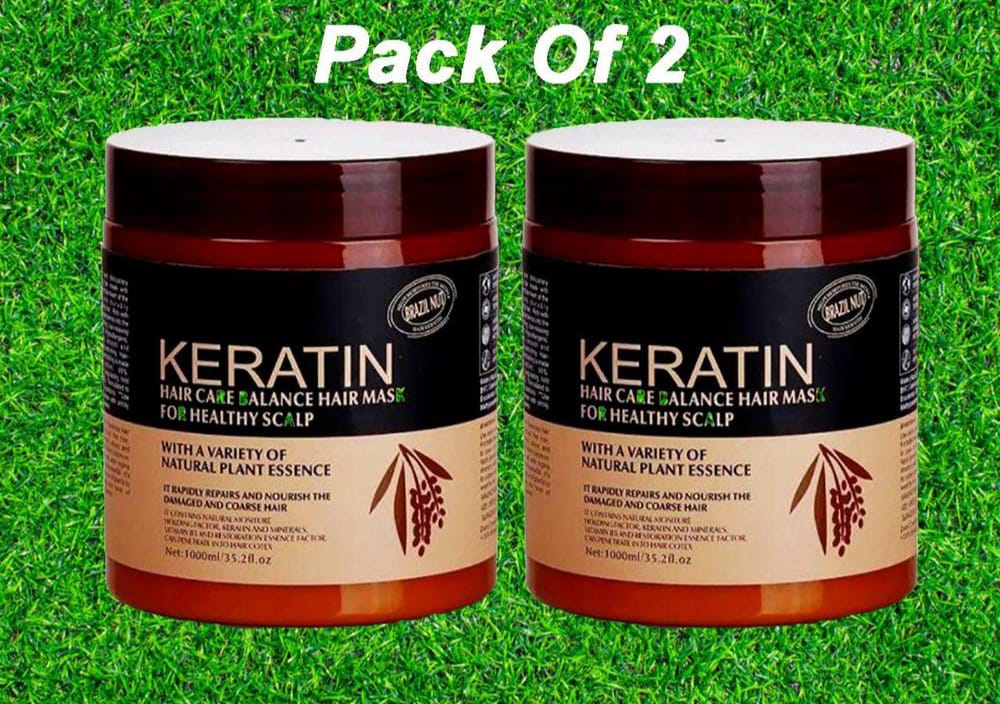 Buy 1 Get 1 free Brazil Nut Keratin Hair Mask,Pack Of 2 Items ,(Original)