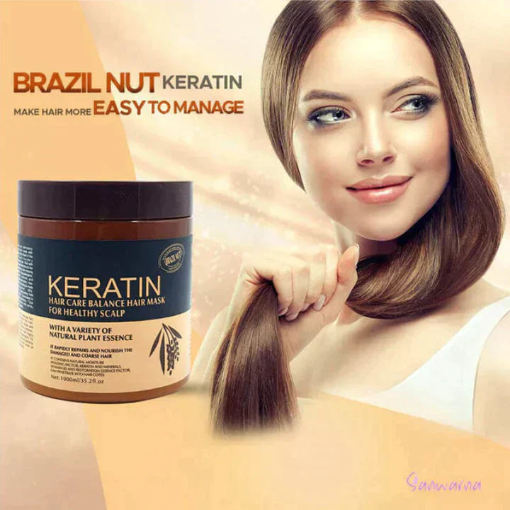 Buy 1 Get 1 free Brazil Nut Keratin Hair Mask,Pack Of 2 Items ,(Original)